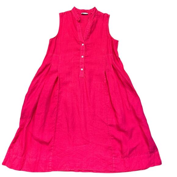 Rosso35 linen oversized dress with pockets - Picture 11 of 13
